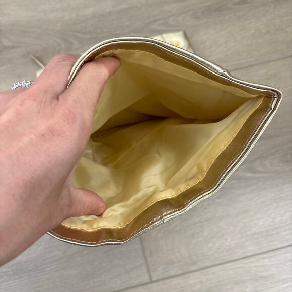 Vintage Versace Parfums Gold Clutch Purse - Picture 6 of 9